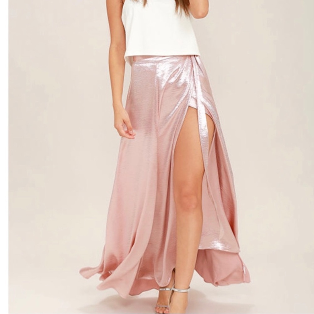 Beautiful pink true wrap skirt